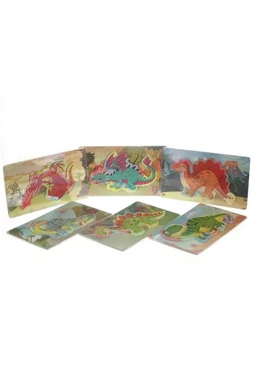 Puzzle Uk�adanka Dinozaury MIX Adar