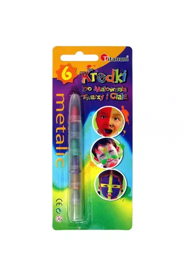 Titanum Kredki do twarzy metalic 6 kolor�w
