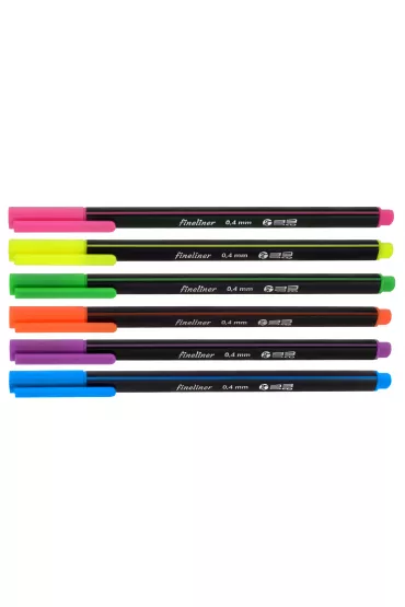 MemoBe Cienkopisy neon 0.4mm