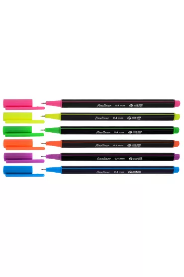 MemoBe Cienkopisy neon 0.4mm