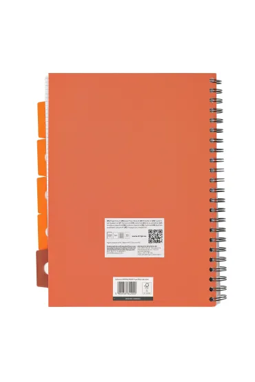 Strigo Ko�ozeszyt Pads A4 Floral ceglany kratka 100 kartek