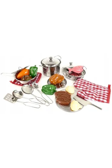 Zetaw metalowych garnk�w 24el Artyk