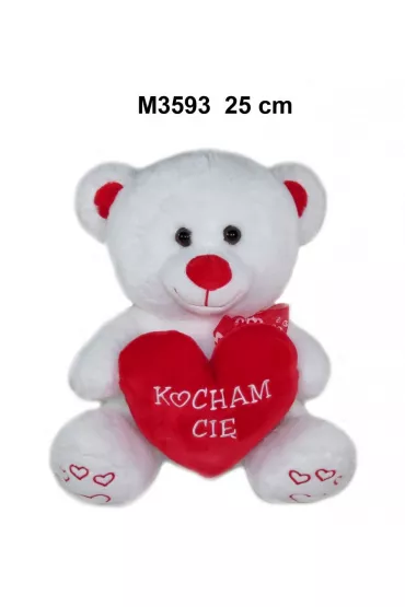 Pluszak Mi� 25 cm Walentynki SUN-DAY M3593