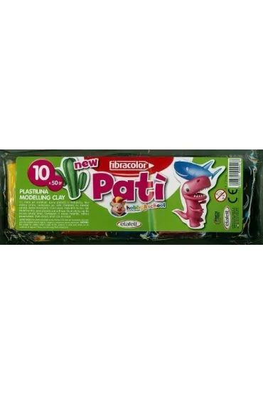 Plastelina Fibracolor Pati 10 kolor�w x 50 g