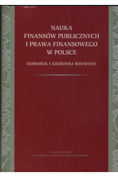 Nauka finansw publicznych i prawa finansowego w Polsce