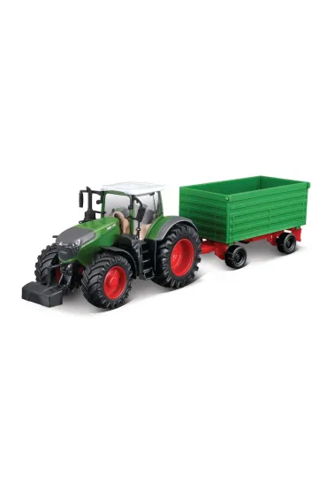 Bburago Traktor Fendt 1050 Vario z przyczep� zielony 18-31692