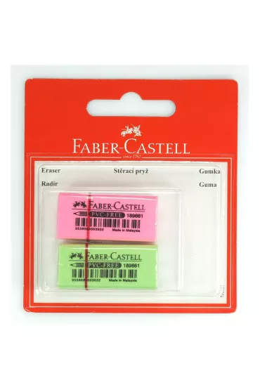 Faber-Castell Gumka neonowa ma�a 2 szt.