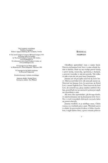 Bracia Lwie Serce - Astrid Lindgren