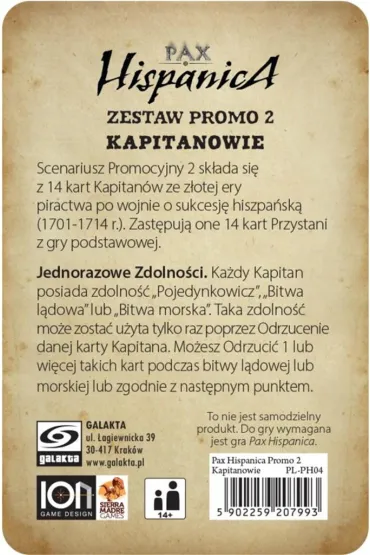 Pax Hispanica Zestaw 2 Kapitanowie Galakta
