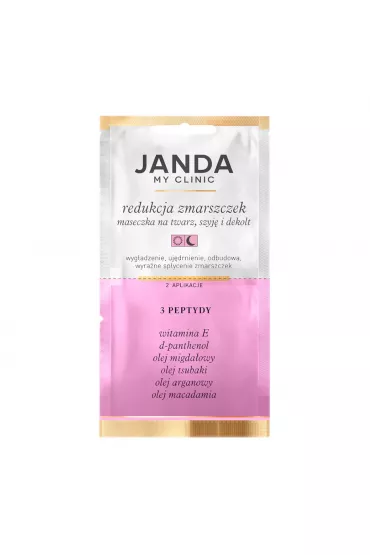 Janda Nici kolagenowe maseczka do twarzy redukcja zmarszczek 3 Peptydy 8 ml