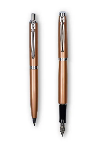 Astra Komplet Omega Zenith 60 Elegance. Pi�ro wieczne + d�ugopis automatyczny miedziany