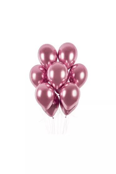 Gemar Balony chromowane r�owe 33cm
