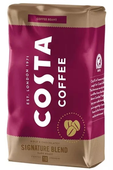 Costa Coffee Kawa ziarnista ciemno palona Signature Blend 1 kg