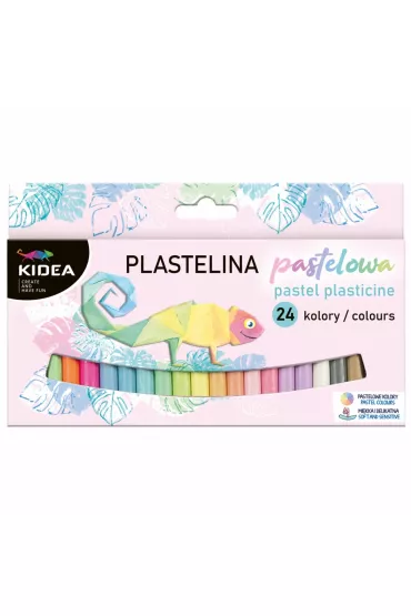 Derform Plastelina pastelowe 24 szt.