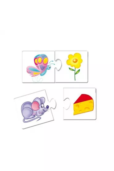 Puzzle edukacyjne Zwierzaki i ich przysmaki Adamigo - Julia Pogorzelska 