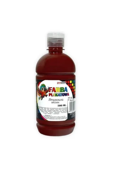 Penword Farba plakatowa 500ml br�zowa