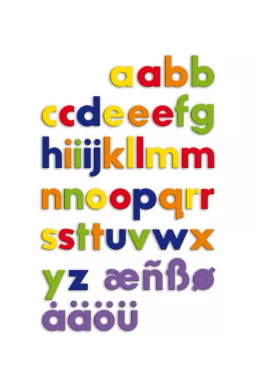 Quercetti Literki magnetyczne ma�e 48 szt.