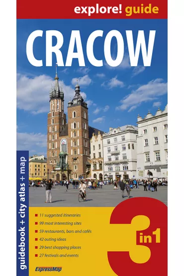 Krak�w przewodnik + atlas + mapa wersja angielska