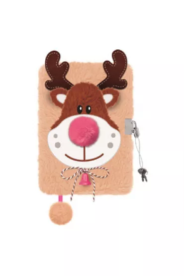 My little friend Pami�tnik z k��dk� 3D w�ochacz A5 Beige Reindeer mkmn 96 kartek