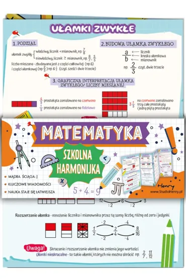 Henry �ci�ga harmonijka matermatyka - u�amki B6