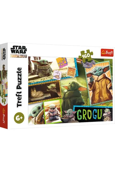 Puzzle 160 el. Grogu, Star Wars The Mandalorian Trefl