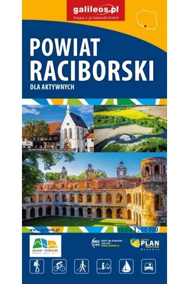 Mapa - Powiat Raciborski 1:50 000 wodoodporna