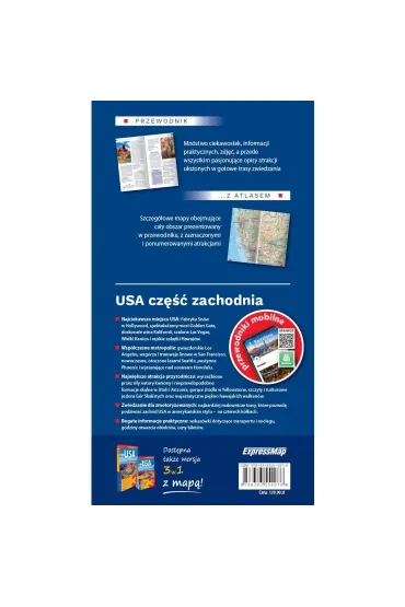 USA cz�� zachodnia przewodnik z atlasem 2025 - Piotr Jab�o�ski