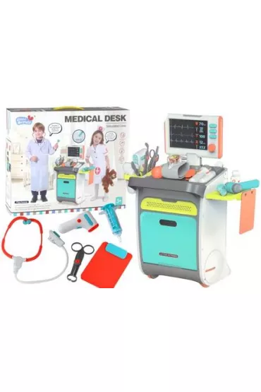 Zestaw ma�ego doktora w�zek lekarski RTG EKG LeanToys