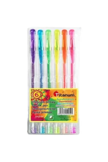 Titanum D�ugopisy Neon GA1030 6 szt.