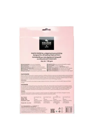 Koh-I-Noor Papier foto A4 matt 50ark. 190g.