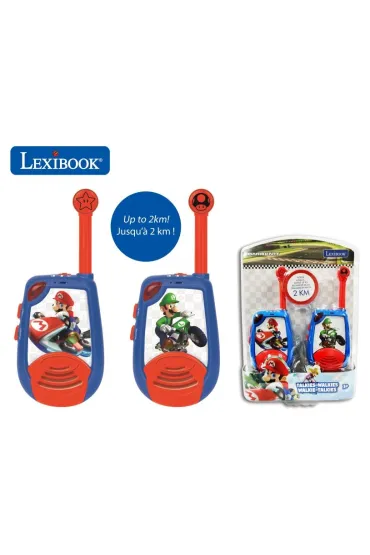 Kr�tkofalowki Walkie-talkie Mario Kart z funkcj� alfabetu Morse`a TW25NI Lexibook-Apollo