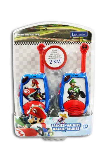 Kr�tkofalowki Walkie-talkie Mario Kart z funkcj� alfabetu Morse`a TW25NI Lexibook-Apollo
