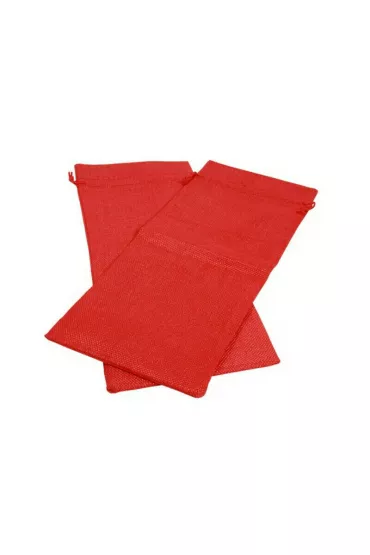 Polsirhurt Woreczki jutowe czerwone 36x15 cm 2 szt.