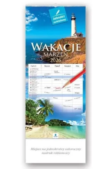 Lucrum Kalendarz 2026 notatnikowy Wakacje marze�