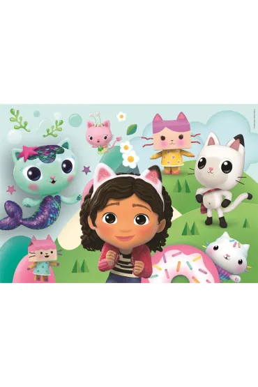 Puzzle 2x60 el. SuperColor. Koci Domek Gabi Clementoni