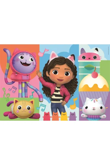 Puzzle 2x60 el. SuperColor. Koci Domek Gabi Clementoni
