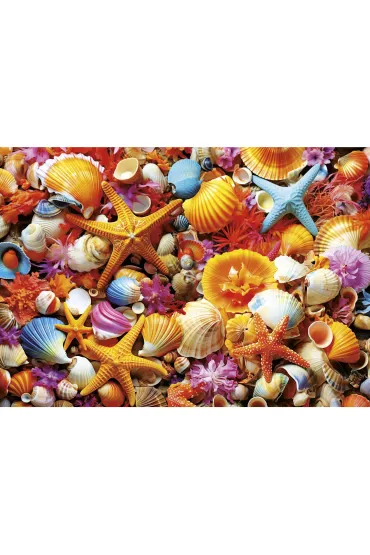 Puzzle 1000 el. Kolorowe muszelki Educa