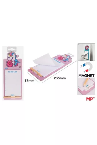 Mp Main Paper Notes magnetyczny na lod�wk� z o��wkiem - Jednoro�