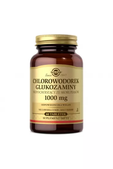 Solgar Chlorowodorek glukozaminy 1000 mg - suplement diety 60 tab.