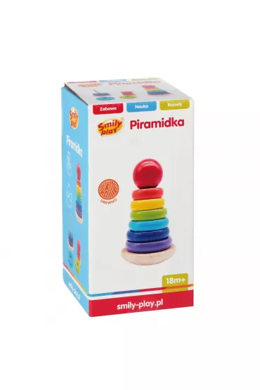 Piramidka drewniana Wa�ka Wsta�ka SMILY PLAY SPW84945