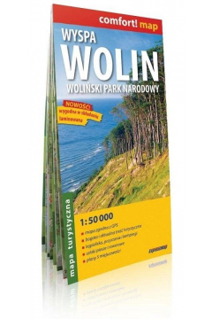 Wyspa Wolin Woliski Park Narodowy laminowana mapa turystyczna 1:50 000