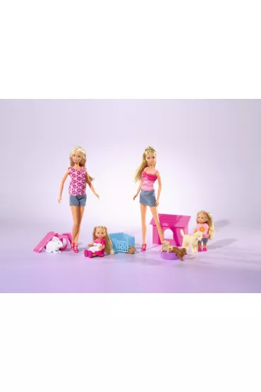 Steffi i Evi ze zwierz�tkami mix Simba - Love Steffi