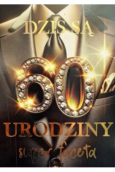 Yeku Karnet Urodziny 60 3K