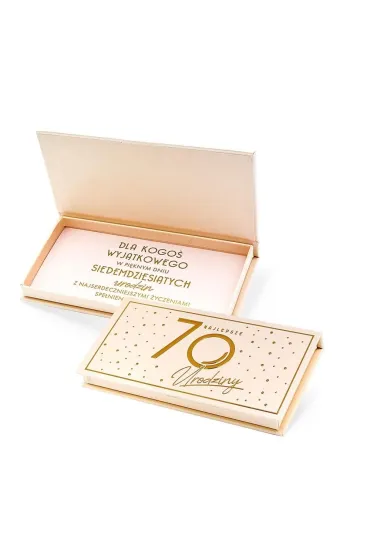 Pude�ko ozdobne na banknoty Urodziny 70 Elite