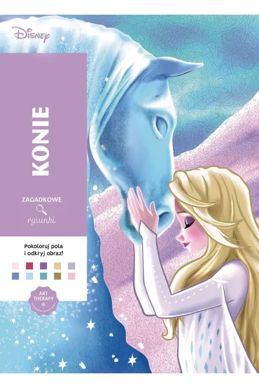Art therapy. Kolorowanka antystresowa. Disney. Konie. Zagadkowe rysunki - Sophie Marie