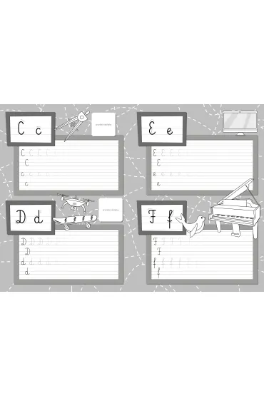 Ksi��ka edu. A4  Naklejki Moje pierwsze literki SKRZAT 077971