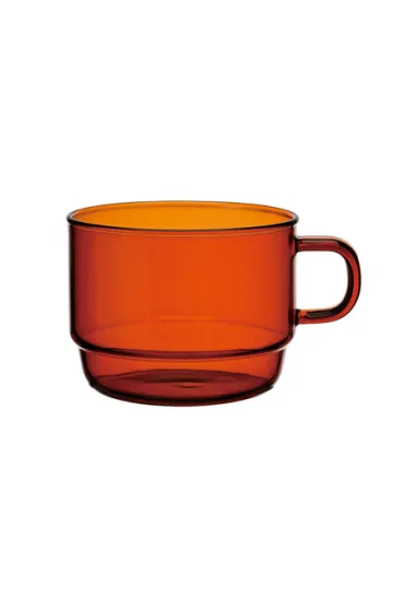 Hario Colors Stacking Mug Cup Szklany kubek bursztynowy 300 ml