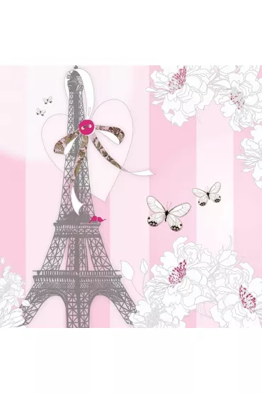 Clear Creations Karnet Swarovski CL0525 Wie�a Eiffla motyl