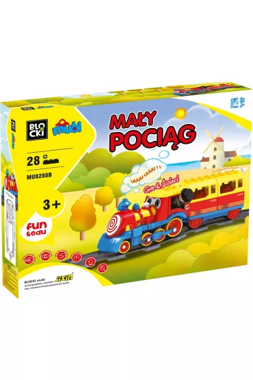 Klocki Blocki MUBI Ma�y poci�g 28 el.