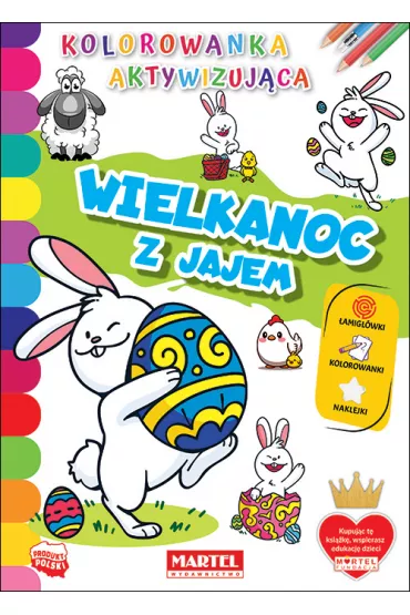 Wielkanoc z jajem. Kolorowanka aktywizuj�ca z naklejkami
